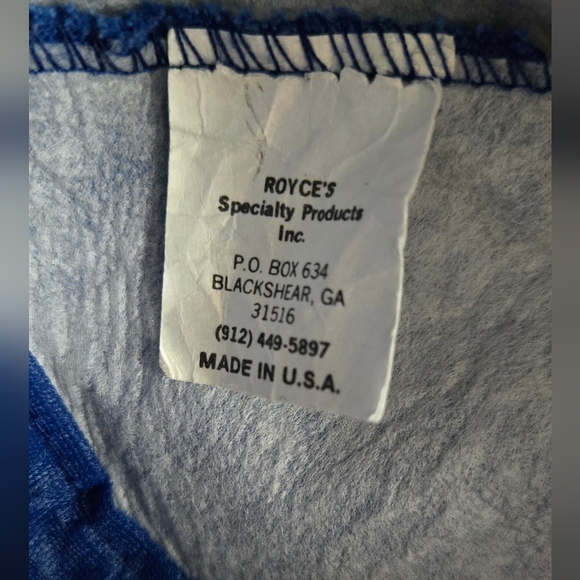 Vintage AT&T Trucker Snapback Hat Blue Made in USA "Call Before You Dig" - Picture 7 of 7